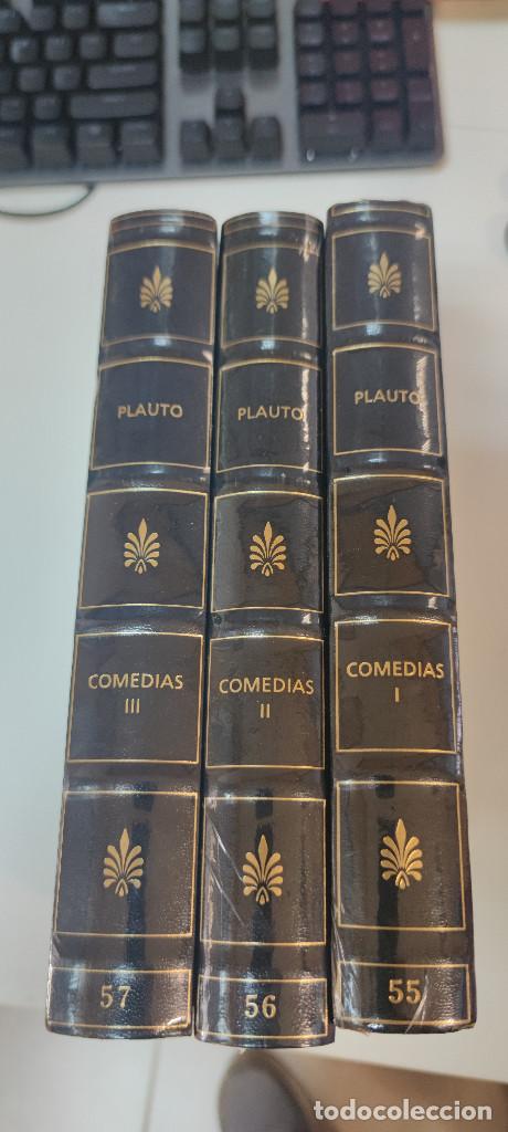 Libros de segunda mano: PLAUTO COMEDIAS GREDOS PRECINTADOS VERSION EN 3 TOMOS BASICA - Foto 2