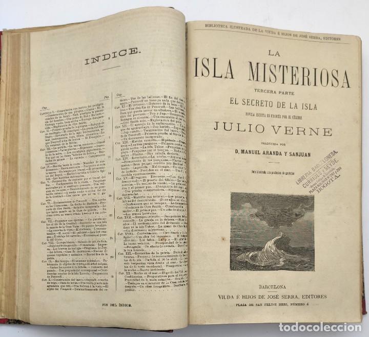 Libros de segunda mano: Obras de Julio Verne, de finales del siglo XIX. - Foto 13