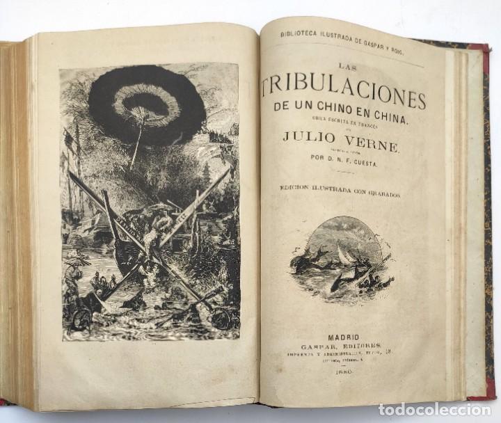 Libros de segunda mano: Obras de Julio Verne, de finales del siglo XIX. - Foto 41
