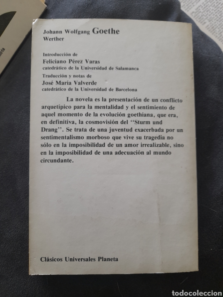 Libros de segunda mano: Los sufrimientos del joven Werther. Goethe - Foto 2