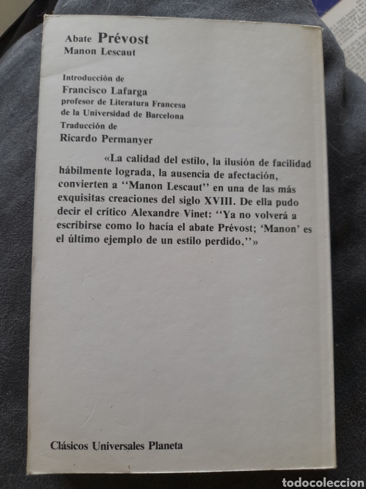 Libros de segunda mano: Manos Leuscaut. Abate Prevost - Foto 2