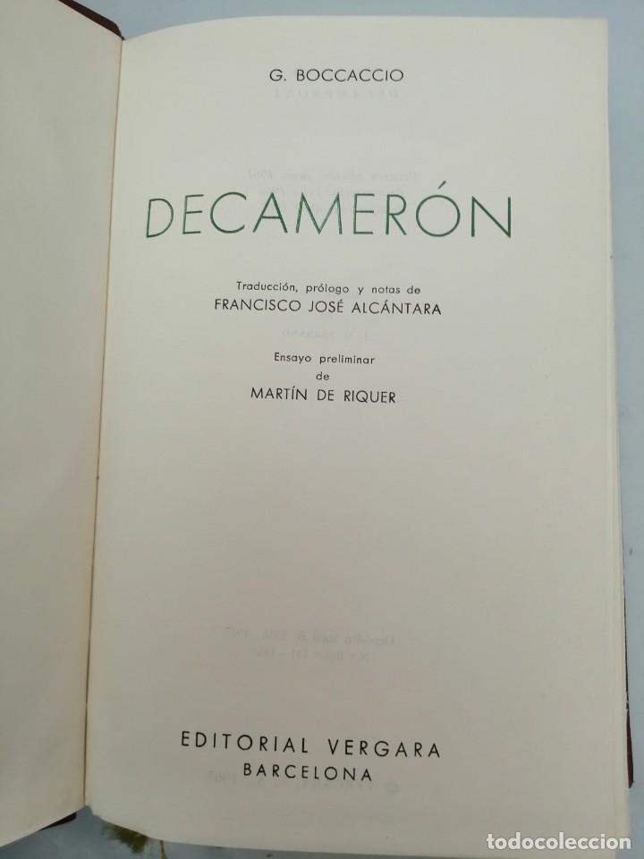 Libros de segunda mano: DECAMER&Oacute;N (CL&Aacute;SICOS VERGARA, TAPA DURA) - Foto 4