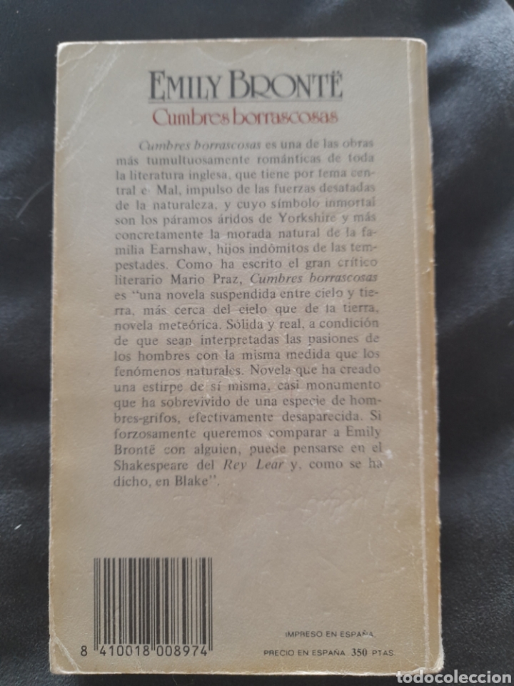Libros de segunda mano: Cumbres borrascas. Emily Bront&ecirc; - Foto 2