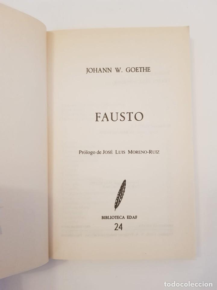 Libros de segunda mano: Goethe. Fausto. EDAF, 1990 - Foto 4