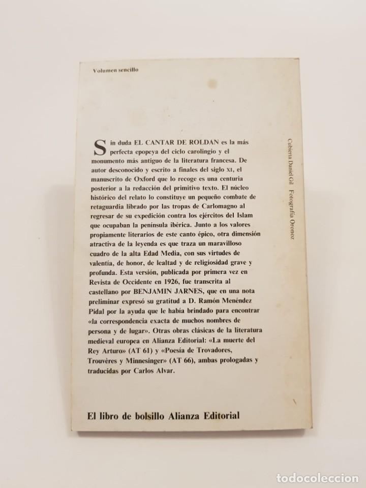 Libros de segunda mano: El cantar de Rold&aacute;n. Versi&oacute;n de Benjamin Jarnes. Alianza editorial, 1983 - Foto 2
