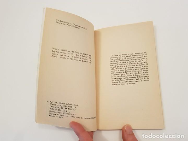 Libros de segunda mano: El cantar de Rold&aacute;n. Versi&oacute;n de Benjamin Jarnes. Alianza editorial, 1983 - Foto 5