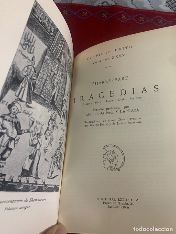 Libros de segunda mano: Tragedias (Romeo y Julieta, Hamlet, Otelo, Rey Lear). Shakespeare. - Foto 5