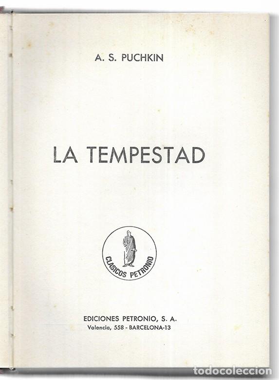 Libros de segunda mano: Tempestad, La. Puchkin, A.S. 1972 - Foto 1