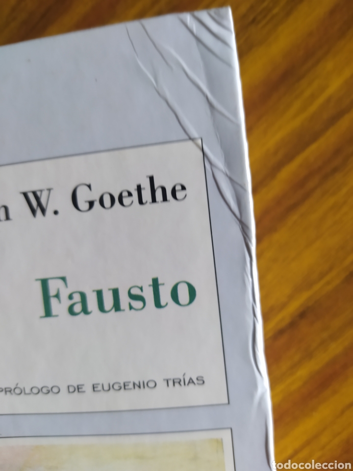 Libros de segunda mano: Fausto, de Johann W. Goethe. Pr&oacute;logo de Eugenio Tr&iacute;as. - Foto 4