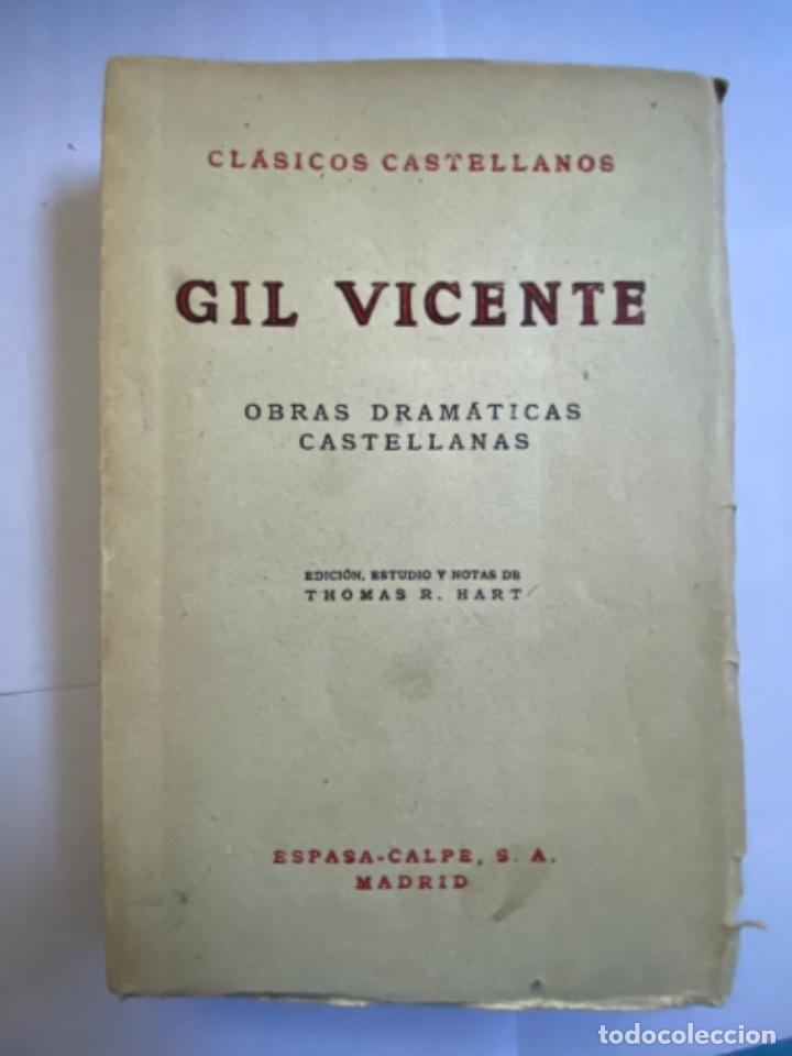 Libros de segunda mano: Obras dram&aacute;ticas castellanas (Gil Vicente) - Foto 1
