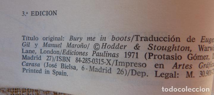 Libros de segunda mano: Enterradme con las botas,1983,Editorial San Pablo,r&uacute;st - Foto 2