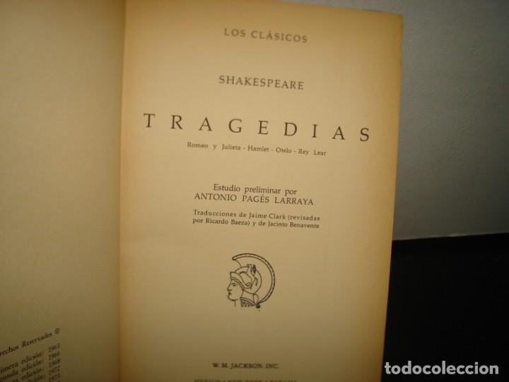 Libros de segunda mano: 10- LOS CL&Aacute;SICOS - TRAGEDIAS, SHAKESPEARE - Foto 4