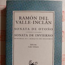 Libros de segunda mano: SONATA DE OTOÑO / SONATA DE INVIERNO. MEMORIAS DEL MARQUÉS DE BRADOMÍN. VALLE-INCLÁN