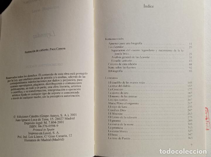 Libros de segunda mano: Leyendas. Gustavo Adolfo B&eacute;cquer - Foto 2