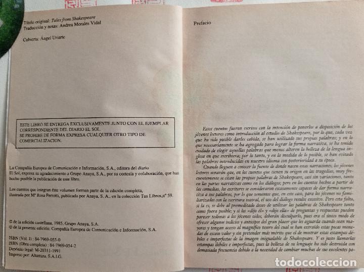 Libros de segunda mano: Cuentos de Shakespeare (vol. 1 y 2) Charles y Mary Lamp - Foto 5