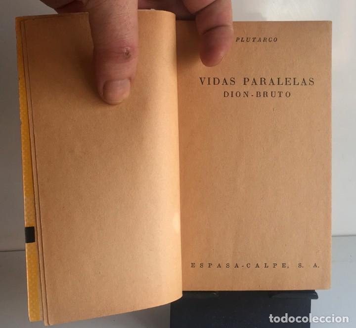 Libros de segunda mano: VIDAS PARALELAS (Dion - Bruto). Plutarco - Foto 3