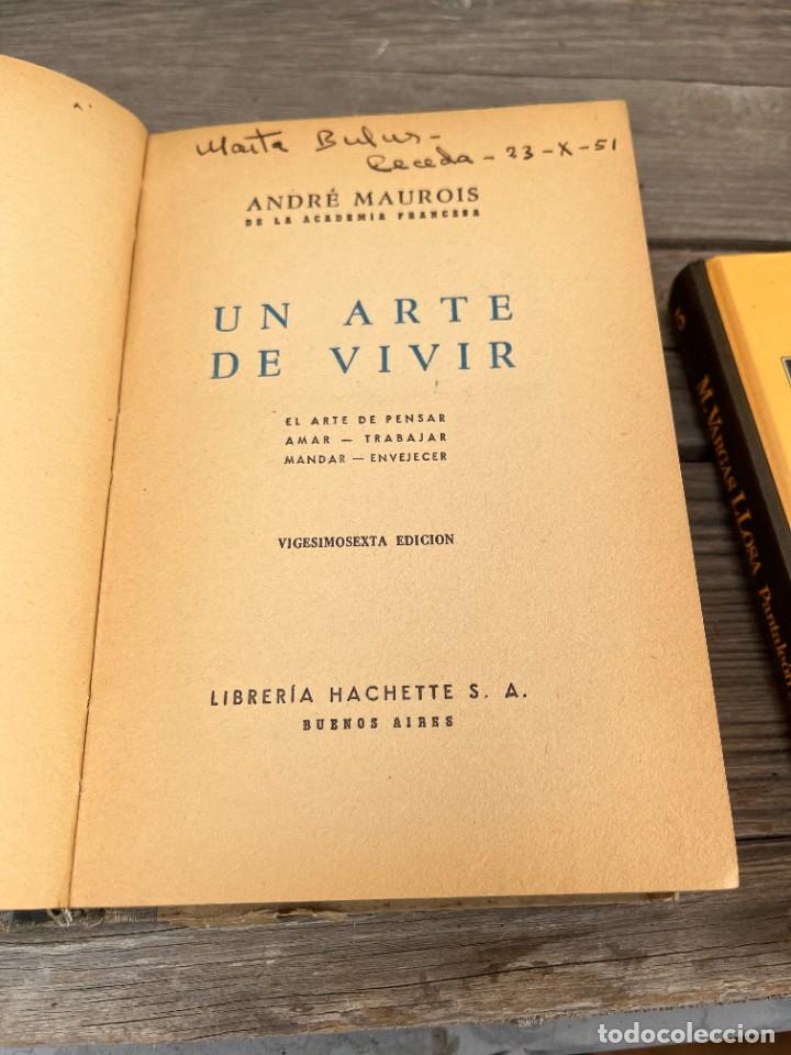 Libros de segunda mano: UN ARTE DE VIVIR. ANDR&Eacute; MAUROIS. - Foto 3