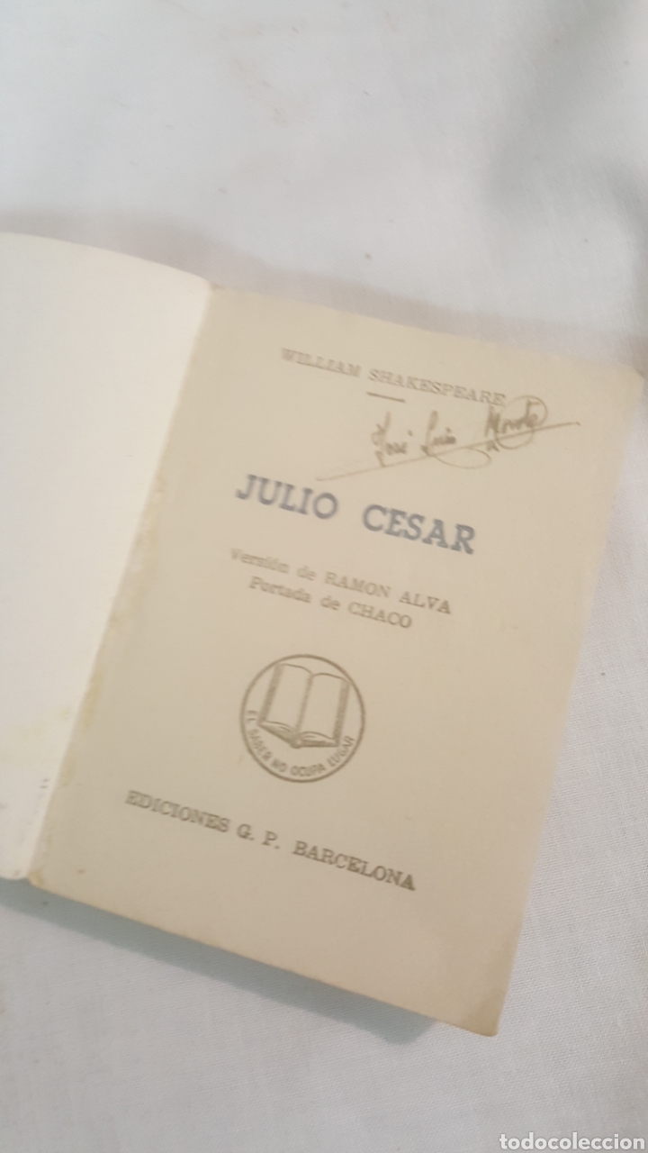 Libros de segunda mano: LIBRO DE BOLSILLO JULIO CESAR DE WILLIAM SHAKESPEARE - Foto 6