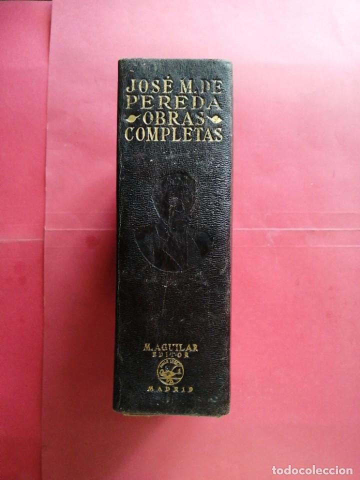 Libros de segunda mano: Obras completas de Jos&eacute; M. Pereda. 1940 Aguilar - Foto 1
