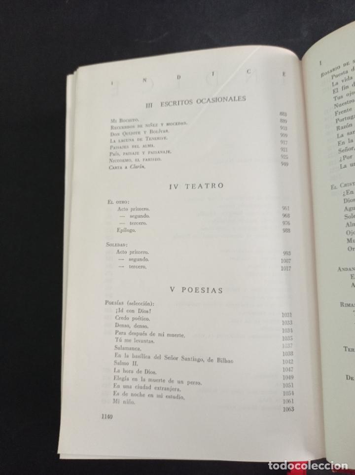 Libros de segunda mano: 1965 - MIGUEL DE UNAMUNO. Obras selectas. - Foto 8
