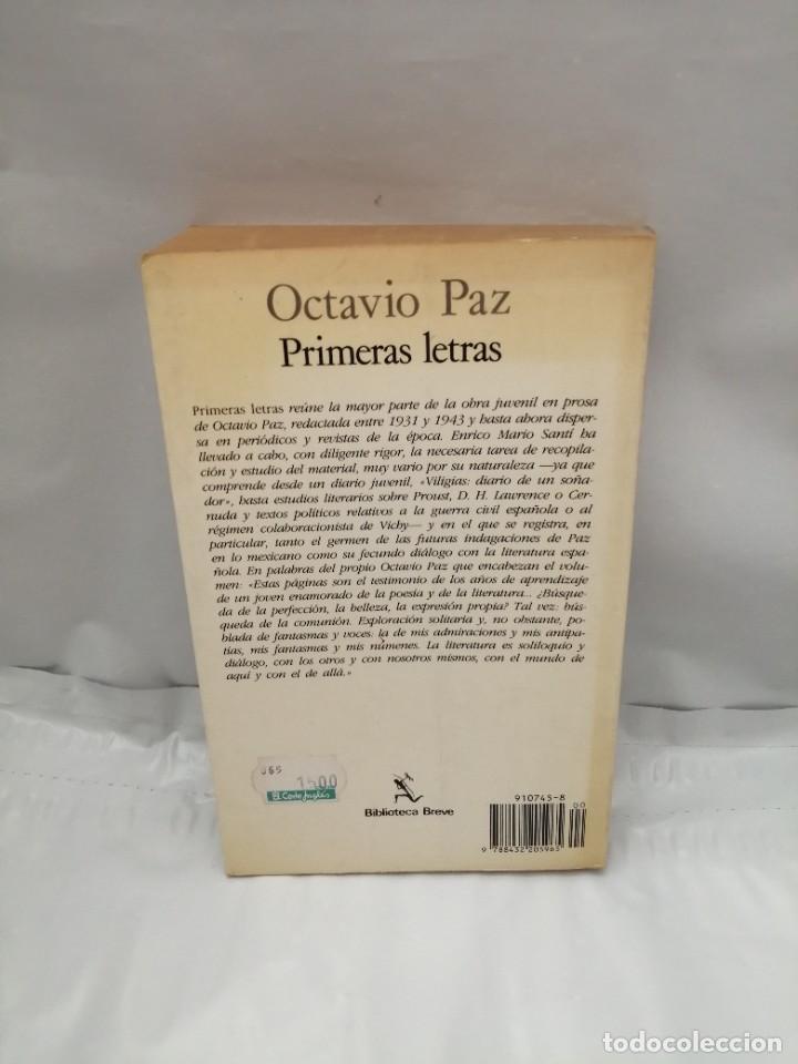 Libros de segunda mano: PRIMERAS LETRAS (PRIMERA EDICI&Oacute;N) - Foto 2
