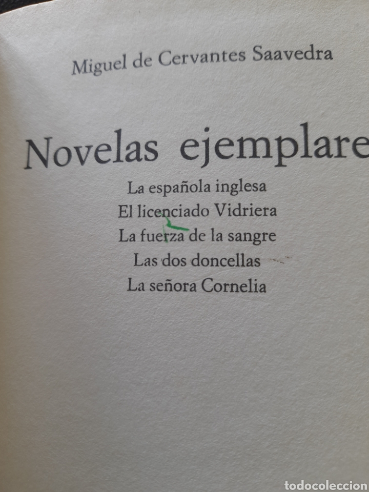 Libros de segunda mano: Novelas ejemplares. Cervantes - Foto 3