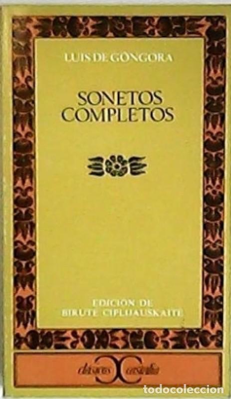 Libros de segunda mano: SONETOS COMPLETOS - LUIS DE G&Oacute;NGORA - Foto 1