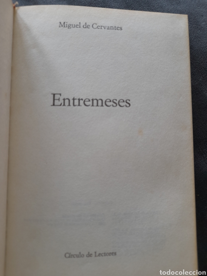 Libros de segunda mano: Entremeses. Miguel de Cervantes - Foto 2