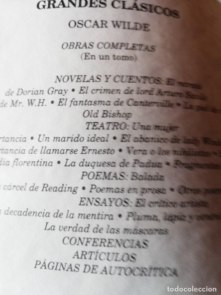 Libros de segunda mano: GRANDES CL&Aacute;SICOS AGUILAR: OSCAR WILDE - Foto 2