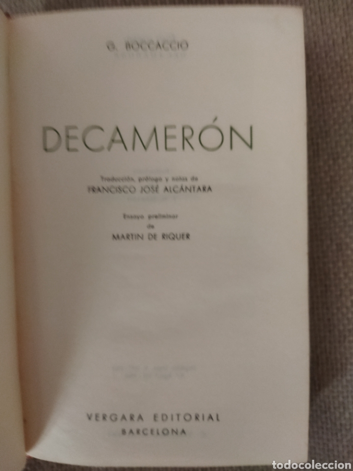 Libros de segunda mano: El Decamer&oacute;n de Bocaccio. 1961 - Foto 20