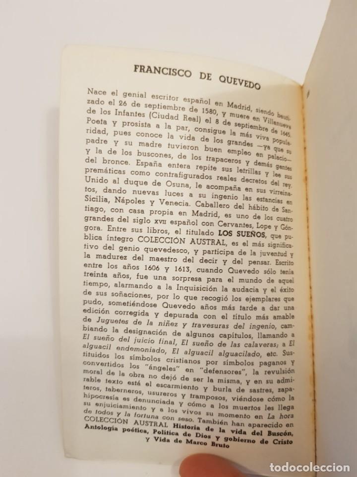 Libros de segunda mano: Los sue&ntilde;os.- Francisco de Quevedo.- Espasa-Calpe, 1974. - Foto 3
