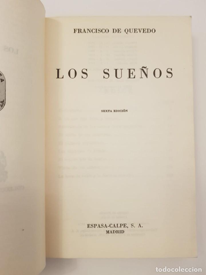 Libros de segunda mano: Los sue&ntilde;os.- Francisco de Quevedo.- Espasa-Calpe, 1974. - Foto 4
