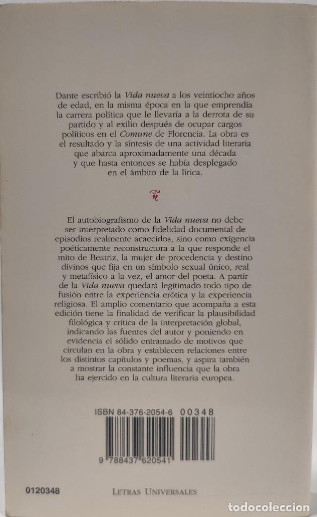 Libros de segunda mano: VIDA NUEVA - Date Alighieri - Editorial C&aacute;tedra - Foto 3
