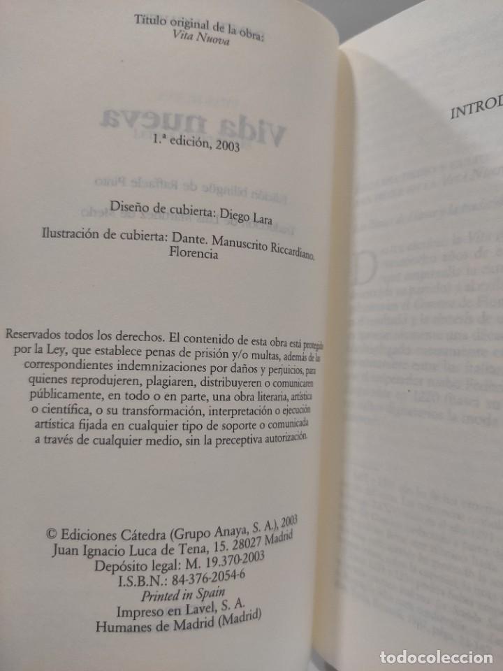 Libros de segunda mano: VIDA NUEVA - Date Alighieri - Editorial C&aacute;tedra - Foto 6