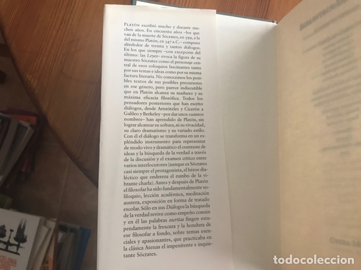 Libros de segunda mano: Plat&oacute;n. Apolog&iacute;a de S&oacute;crates. Banquete. Fed&oacute;n. Fedro. - Foto 2
