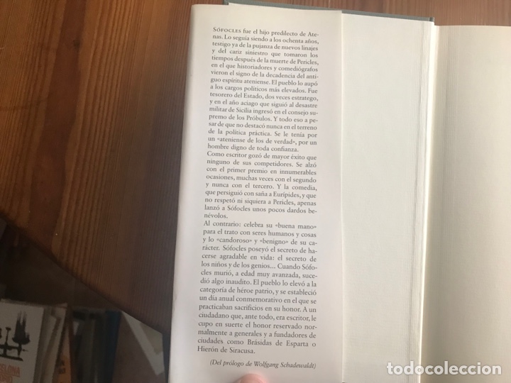 Libros de segunda mano: S&oacute;focles. Ant&iacute;gona. Edipo rey. Electra - Foto 2