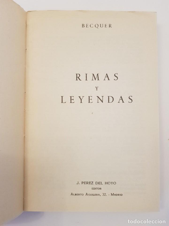 Libros de segunda mano: Rimas y Leyendas.- B&eacute;cquer.- J. P&eacute;rez del Hoyo Ed., 1969 - Foto 4