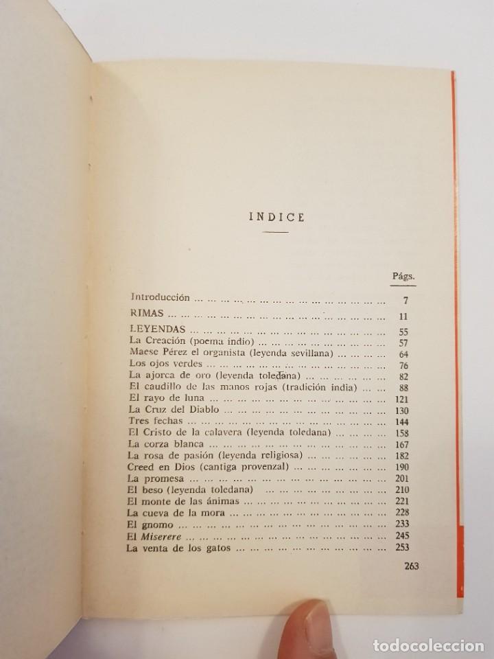 Libros de segunda mano: Rimas y Leyendas.- B&eacute;cquer.- J. P&eacute;rez del Hoyo Ed., 1969 - Foto 12