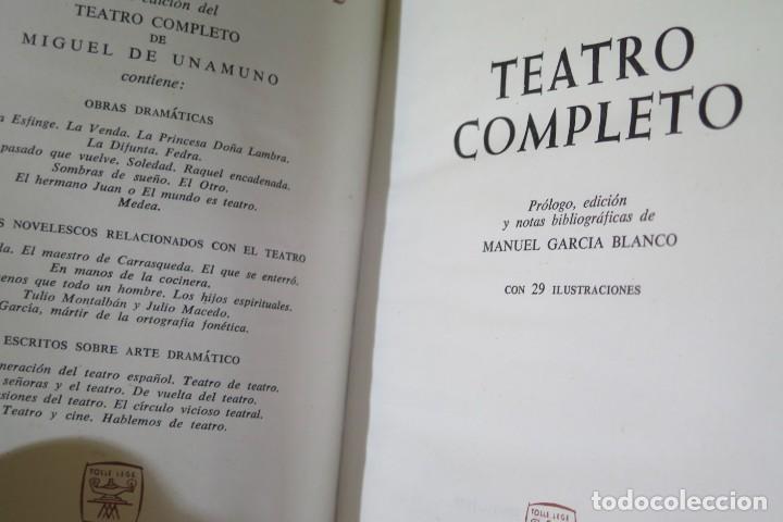 Libros de segunda mano: 1959.- TEATRO COMPLETO. UNAMUNO. AGUILAR - Foto 2