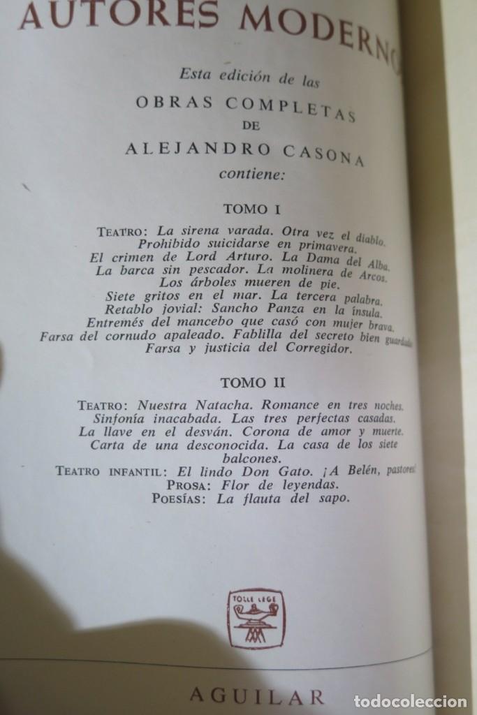 Libros de segunda mano: 1961.- OBRAS COMPLETAS. CASONA. AGUILAR. 2 TOMOS - Foto 3