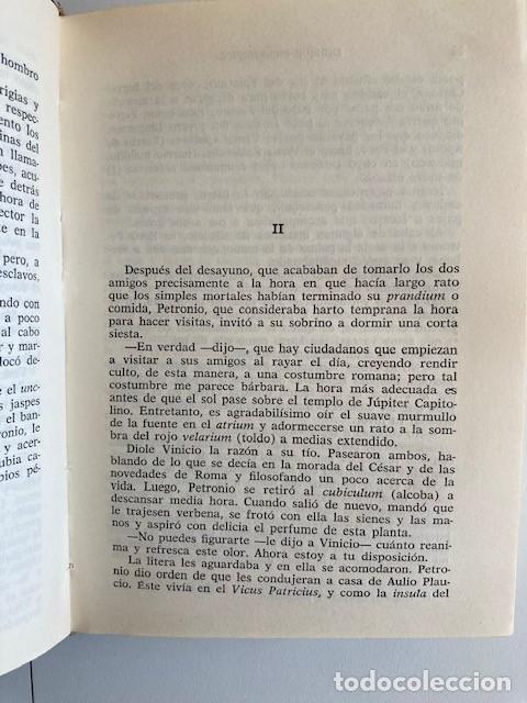Libros de segunda mano: QUO VADIS? ENRIQUE SIENKIEWICZ a&ntilde;o 1969 - Foto 9