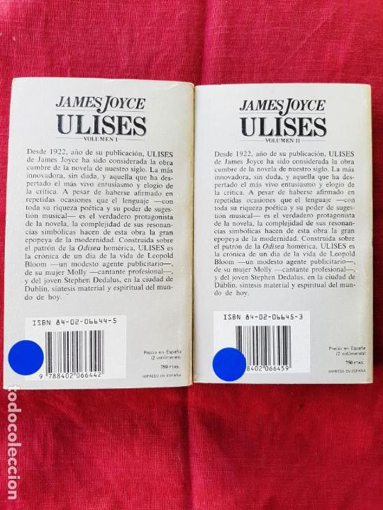 Libros de segunda mano: Ulises (Vol&uacute;menes I y II) - Joyce, James - Foto 2