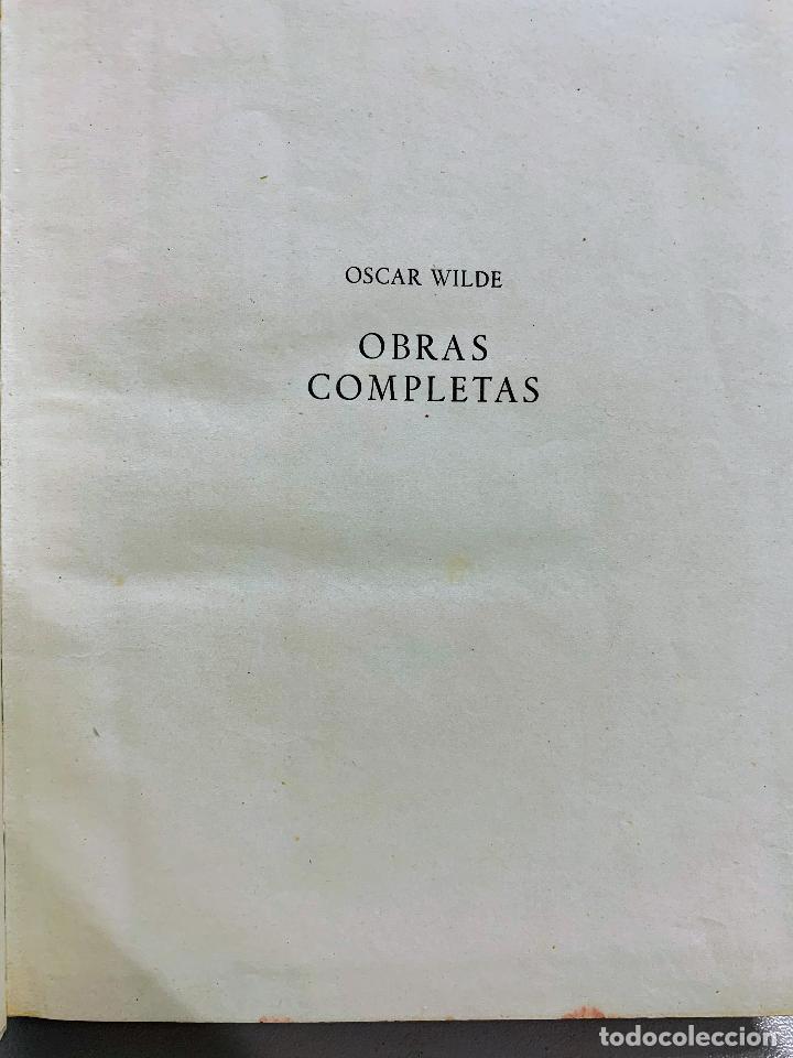 Libros de segunda mano: OBRAS COMPLETAS - OSCAR WILDE - AGUILAR - 1951 - Foto 4