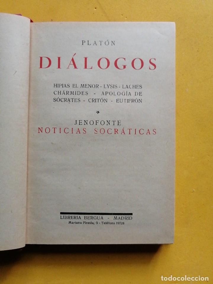 Libros de segunda mano: Di&aacute;logos por Platon - Foto 2