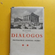 Libros de segunda mano: DIÁLOGOS POR PLATON. Lote 350297964