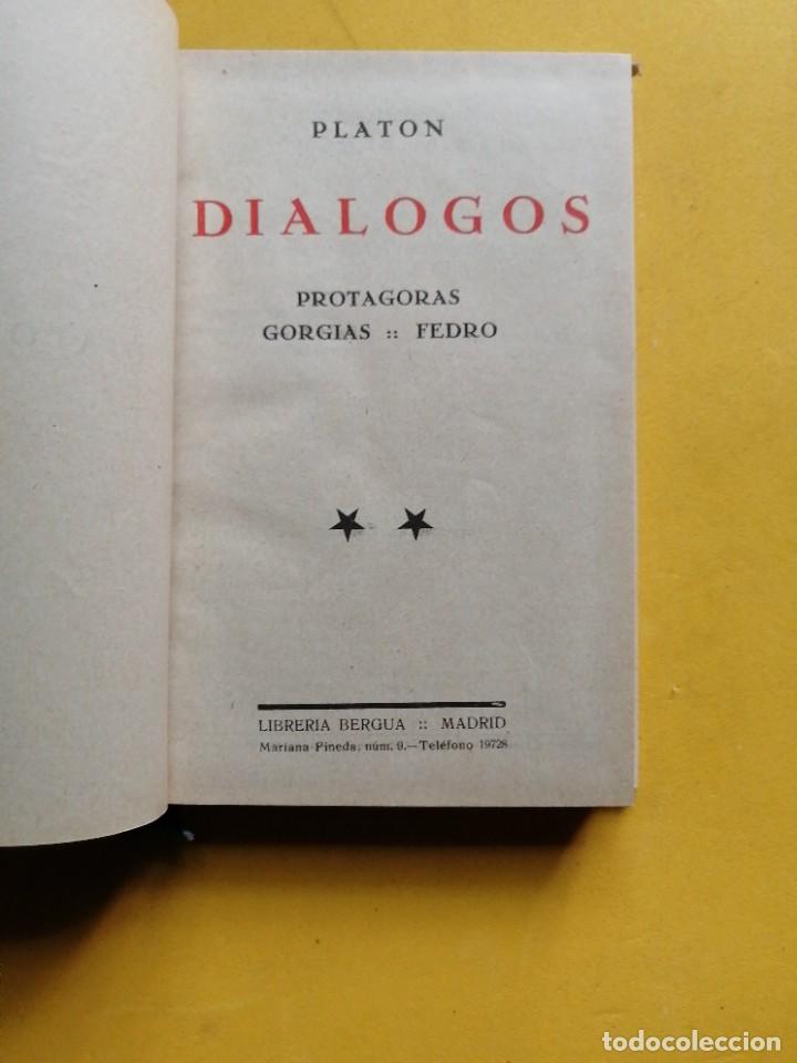 Libros de segunda mano: Di&aacute;logos por Platon - Foto 2