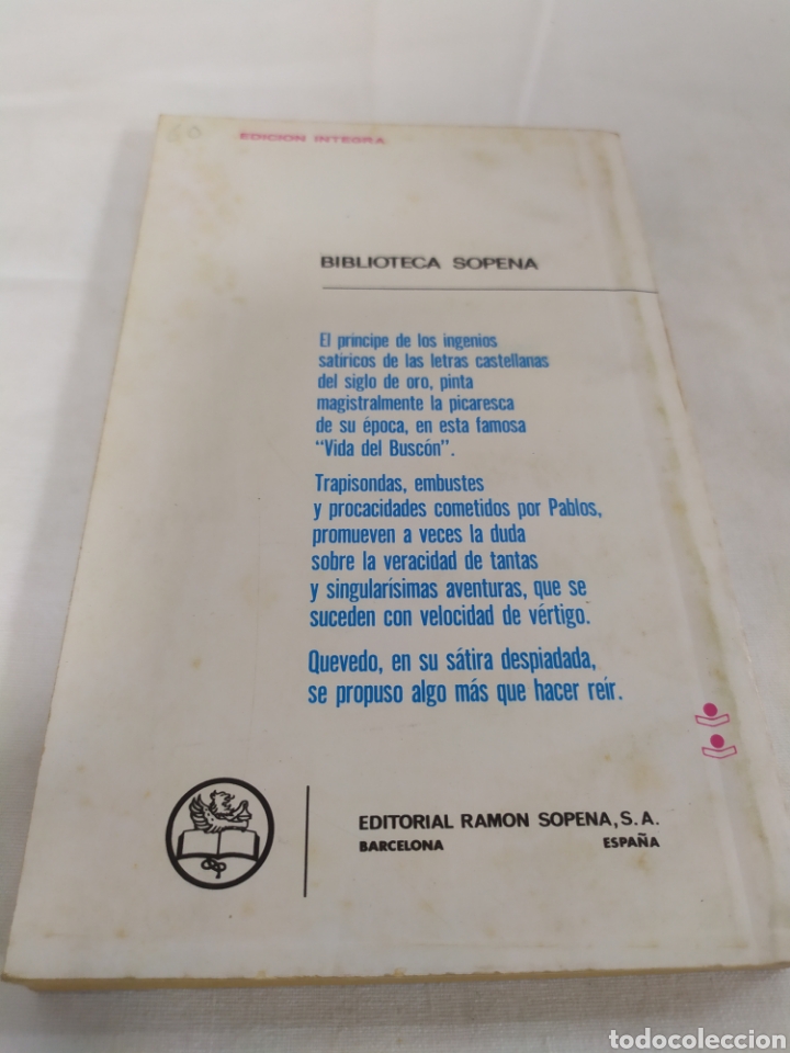 Libros de segunda mano: Historia de la vida del Busc&oacute;n de Editorial Ram&oacute;n Sopena - Foto 2