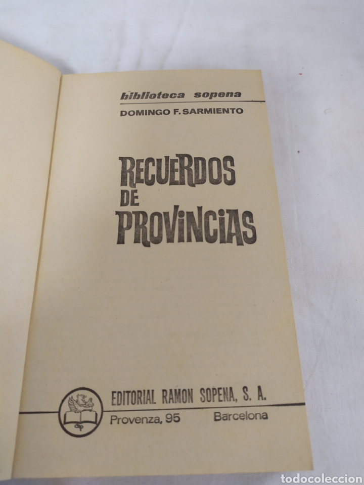 Libros de segunda mano: Recuerdos de Provincia de Editorial Ram&oacute;n Sopena - Foto 3