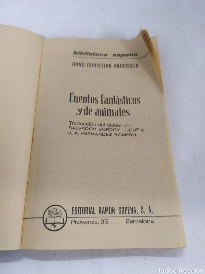 Libros de segunda mano: Cuentos fant&aacute;sticos y de animales de Editorial Ram&oacute;n Sopena - Foto 3