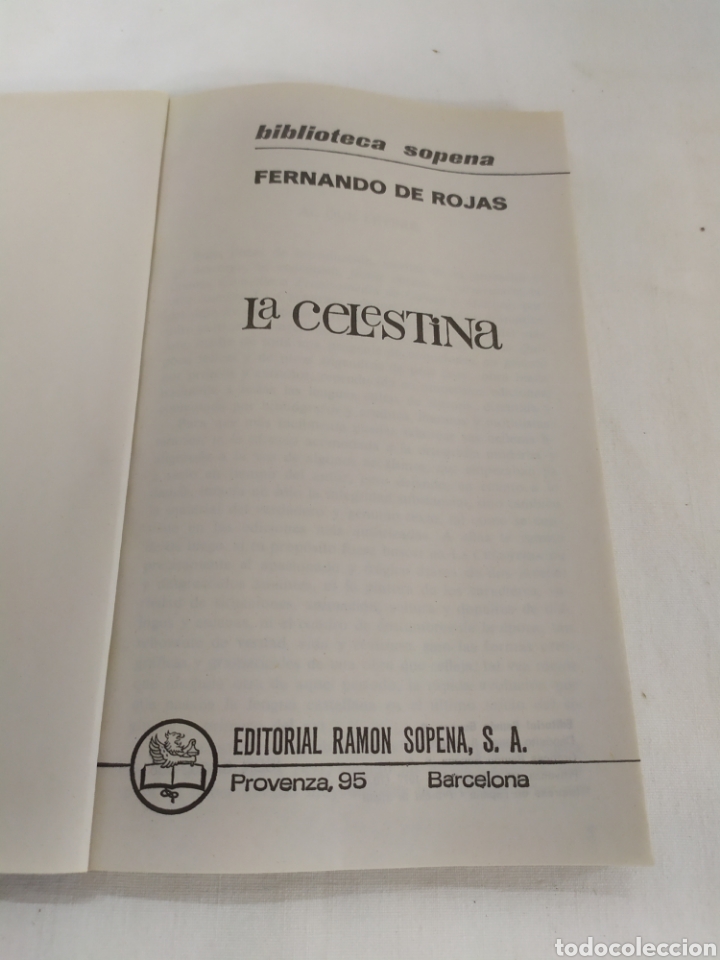 Libros de segunda mano: La Celestina de Editorial Ram&oacute;n Sopena - Foto 3
